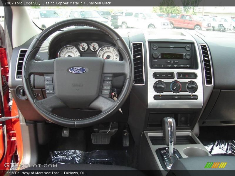 Blazing Copper Metallic / Charcoal Black 2007 Ford Edge SEL