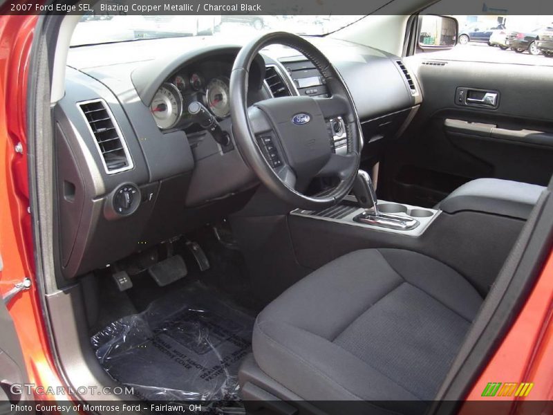 Blazing Copper Metallic / Charcoal Black 2007 Ford Edge SEL