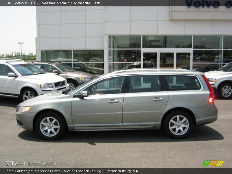 Seashell Metallic / Anthracite Black 2008 Volvo V70 3.2
