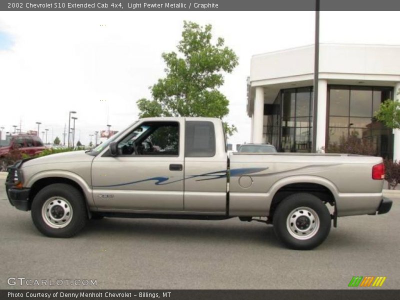 Light Pewter Metallic / Graphite 2002 Chevrolet S10 Extended Cab 4x4
