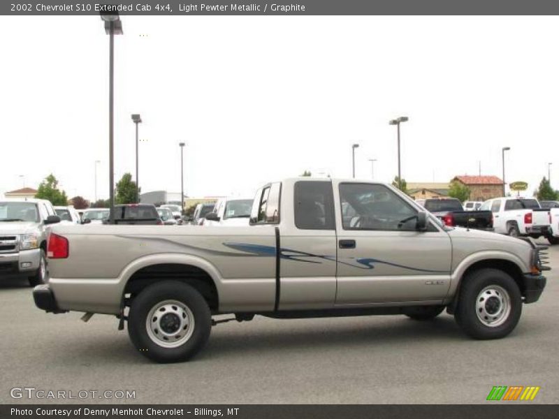 Light Pewter Metallic / Graphite 2002 Chevrolet S10 Extended Cab 4x4
