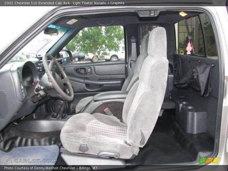Light Pewter Metallic / Graphite 2002 Chevrolet S10 Extended Cab 4x4