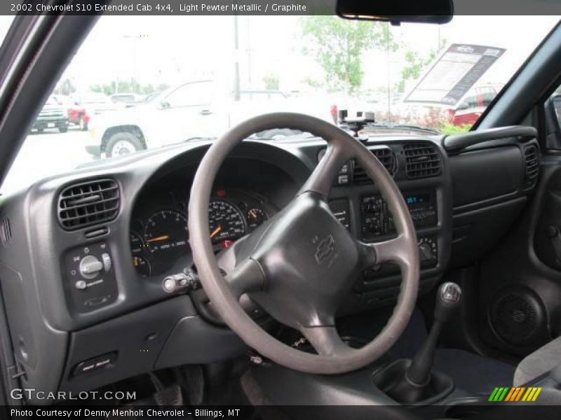 Light Pewter Metallic / Graphite 2002 Chevrolet S10 Extended Cab 4x4