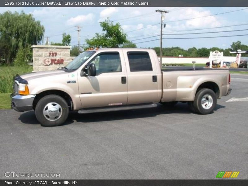 Pueblo Gold Metallic / Camel 1999 Ford F350 Super Duty XLT Crew Cab Dually