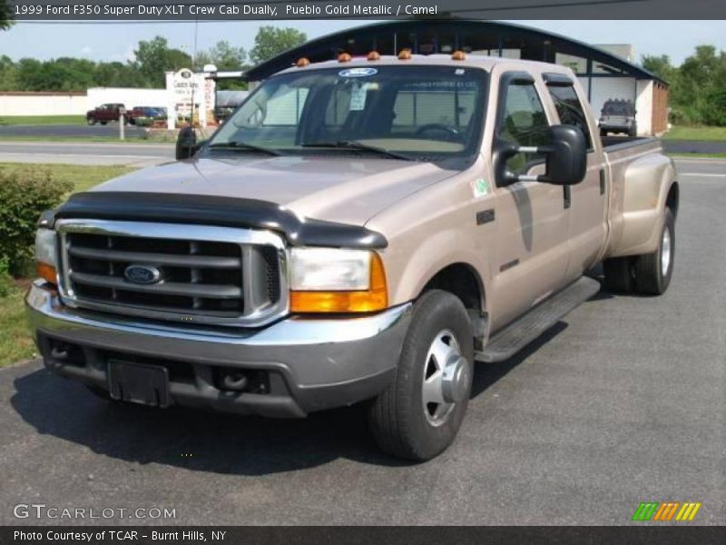 Pueblo Gold Metallic / Camel 1999 Ford F350 Super Duty XLT Crew Cab Dually