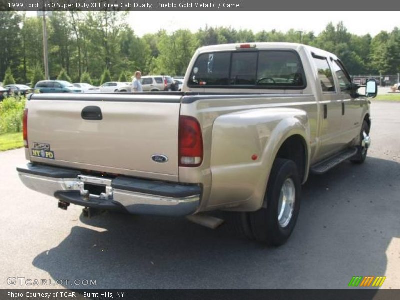Pueblo Gold Metallic / Camel 1999 Ford F350 Super Duty XLT Crew Cab Dually