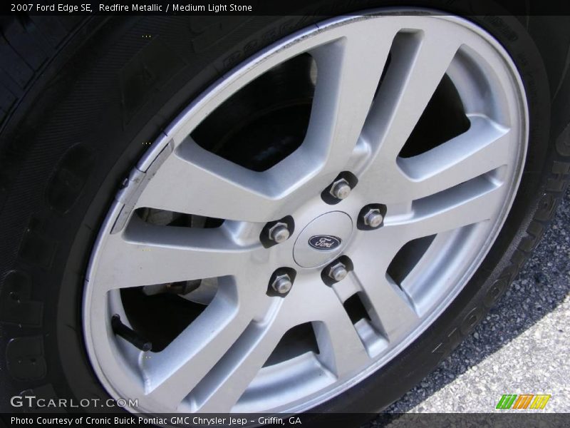 Redfire Metallic / Medium Light Stone 2007 Ford Edge SE