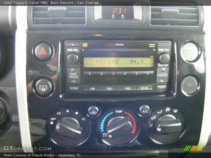 Black Diamond / Dark Charcoal 2007 Toyota FJ Cruiser 4WD