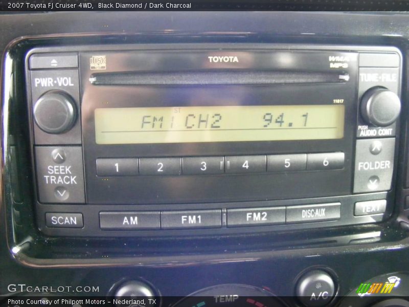 Black Diamond / Dark Charcoal 2007 Toyota FJ Cruiser 4WD
