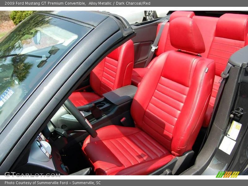 Alloy Metallic / Dark Charcoal/Red 2009 Ford Mustang GT Premium Convertible