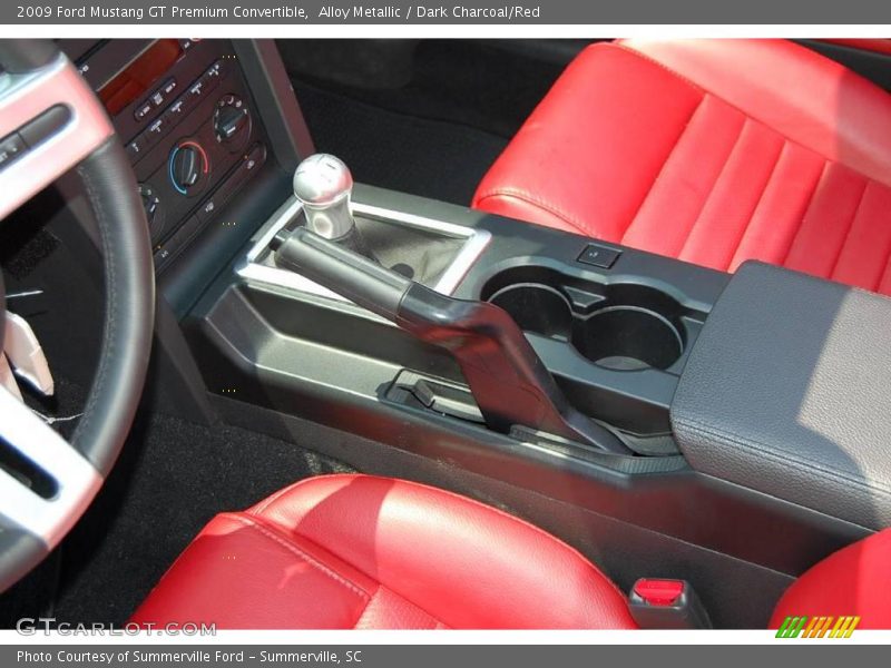 Alloy Metallic / Dark Charcoal/Red 2009 Ford Mustang GT Premium Convertible