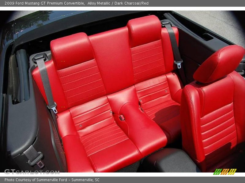 Alloy Metallic / Dark Charcoal/Red 2009 Ford Mustang GT Premium Convertible