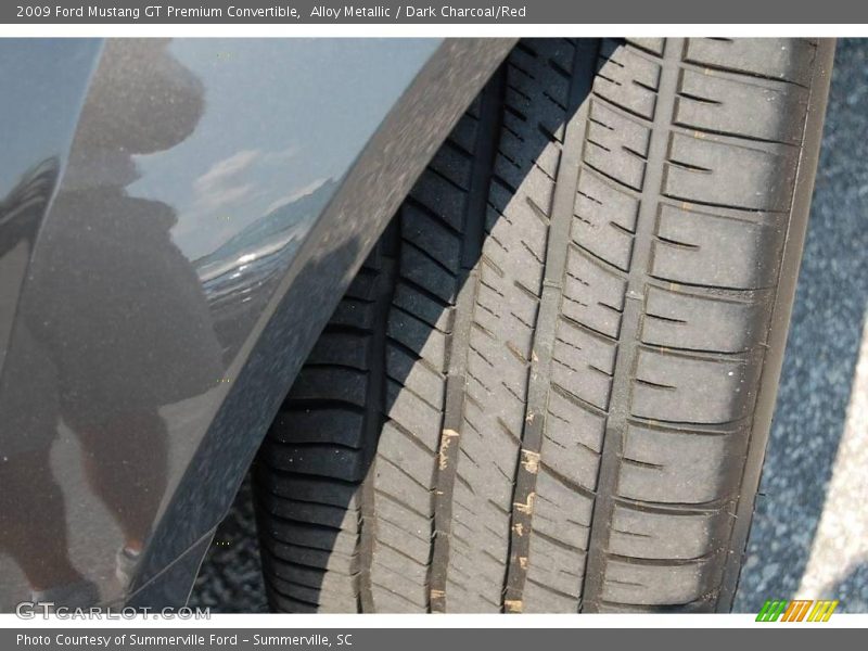 Alloy Metallic / Dark Charcoal/Red 2009 Ford Mustang GT Premium Convertible