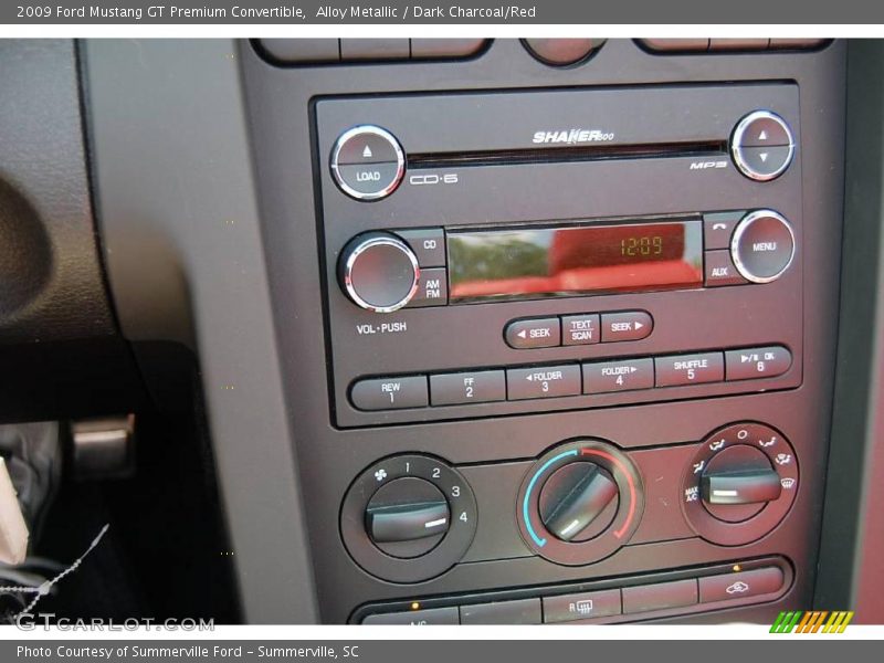Alloy Metallic / Dark Charcoal/Red 2009 Ford Mustang GT Premium Convertible