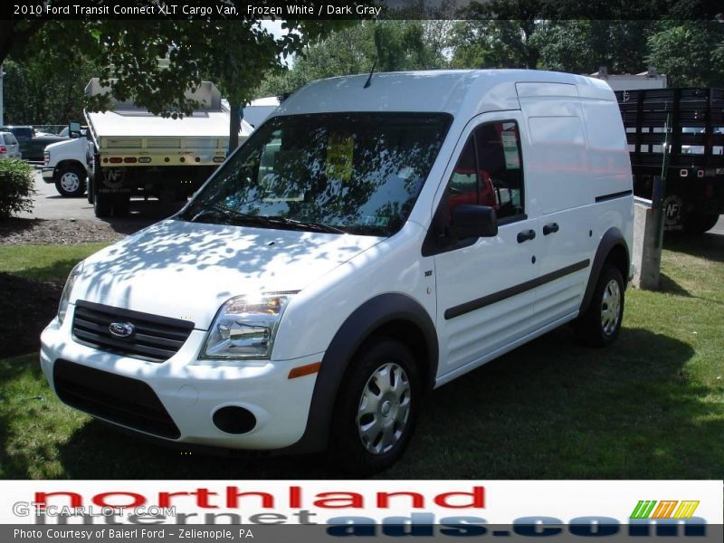 Frozen White / Dark Gray 2010 Ford Transit Connect XLT Cargo Van