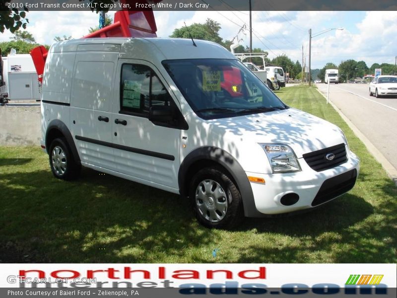 Frozen White / Dark Gray 2010 Ford Transit Connect XLT Cargo Van