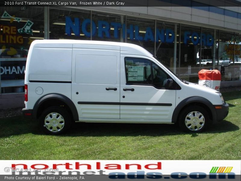 Frozen White / Dark Gray 2010 Ford Transit Connect XL Cargo Van