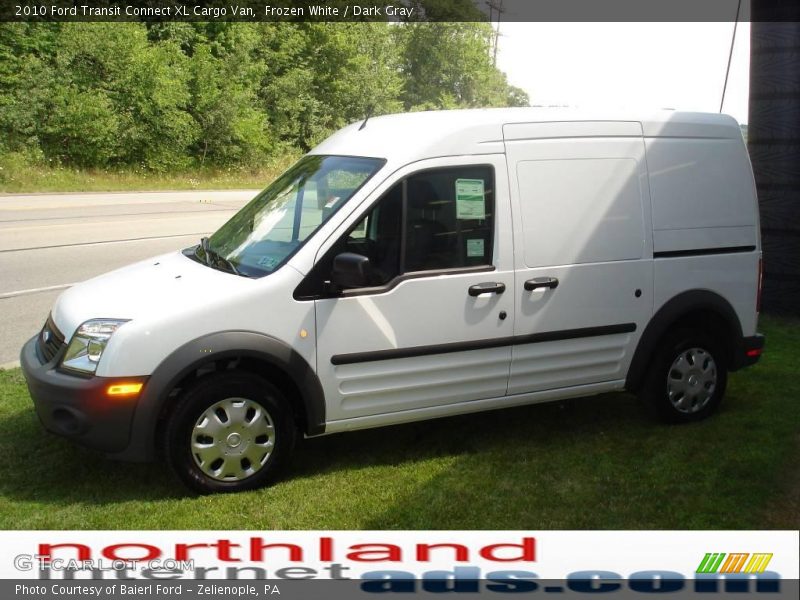 Frozen White / Dark Gray 2010 Ford Transit Connect XL Cargo Van