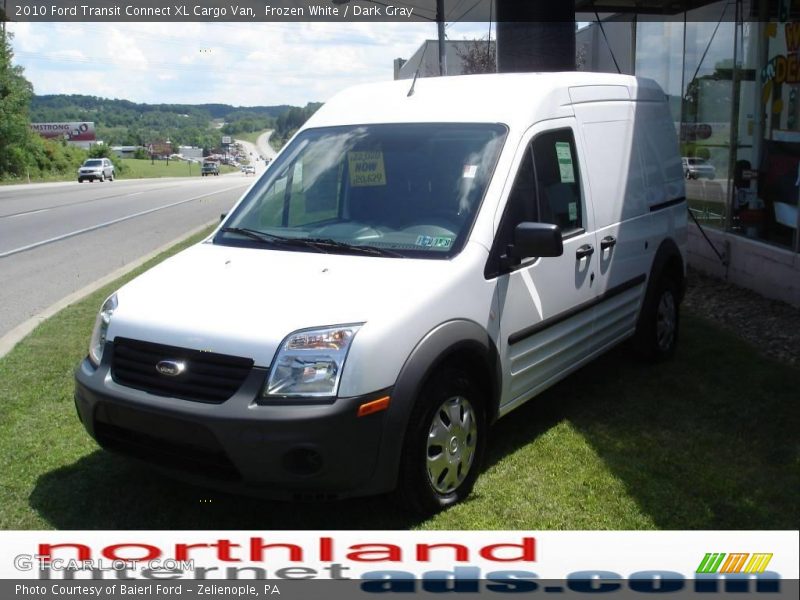Frozen White / Dark Gray 2010 Ford Transit Connect XL Cargo Van