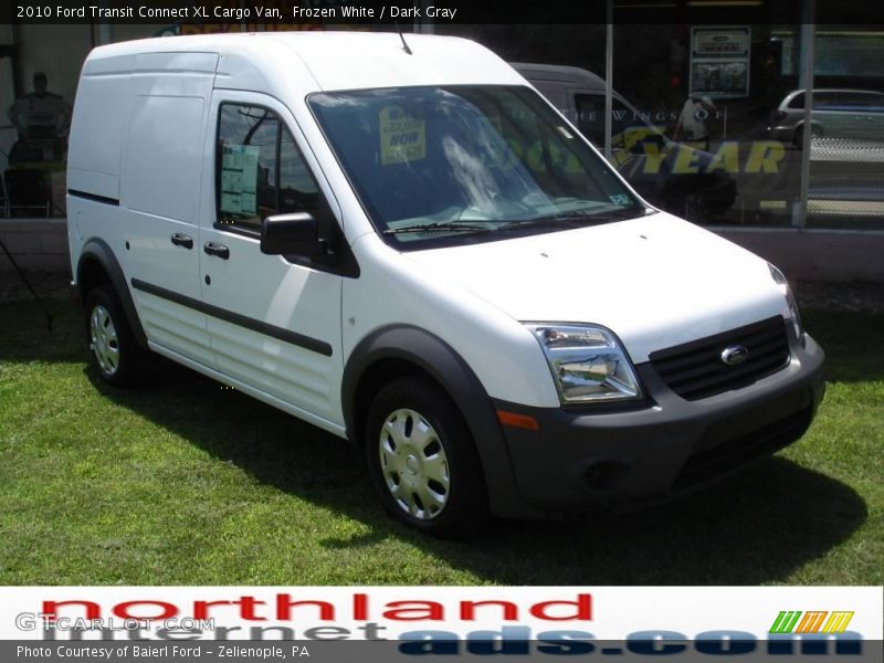 Frozen White / Dark Gray 2010 Ford Transit Connect XL Cargo Van