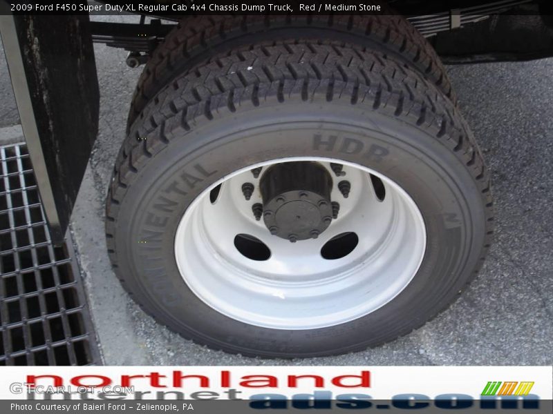 Red / Medium Stone 2009 Ford F450 Super Duty XL Regular Cab 4x4 Chassis Dump Truck