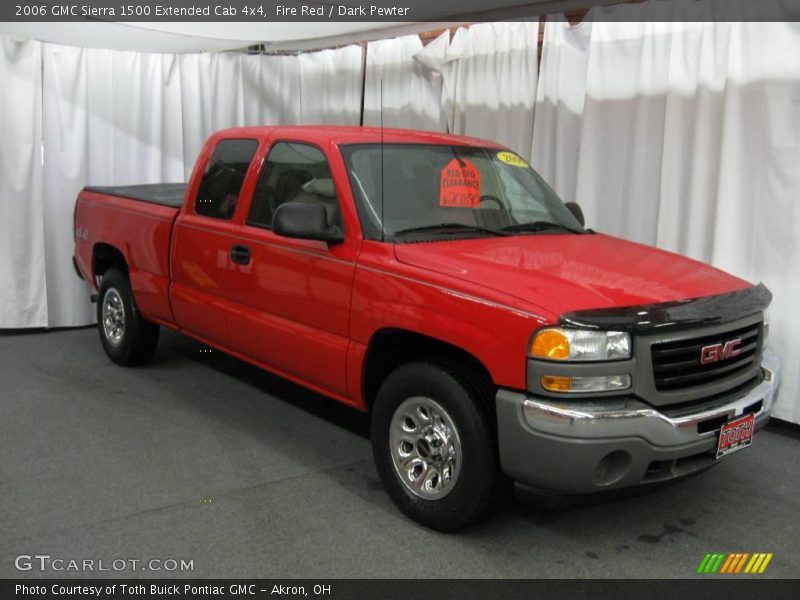 Fire Red / Dark Pewter 2006 GMC Sierra 1500 Extended Cab 4x4