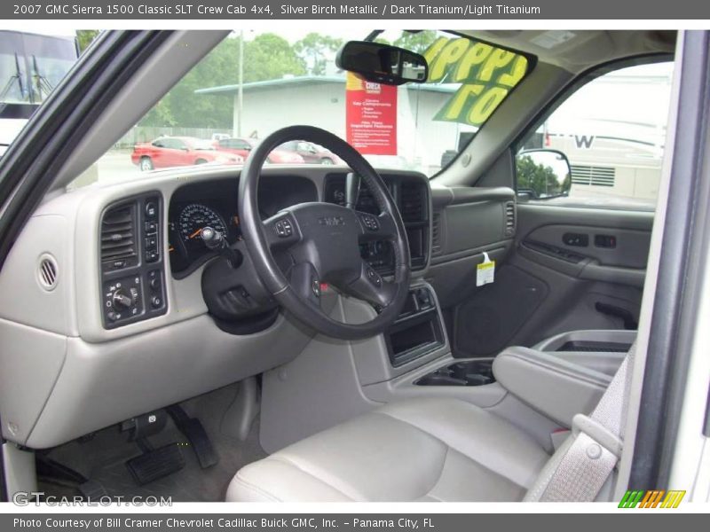 Silver Birch Metallic / Dark Titanium/Light Titanium 2007 GMC Sierra 1500 Classic SLT Crew Cab 4x4