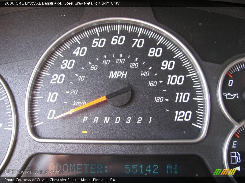 Steel Grey Metallic / Light Gray 2006 GMC Envoy XL Denali 4x4