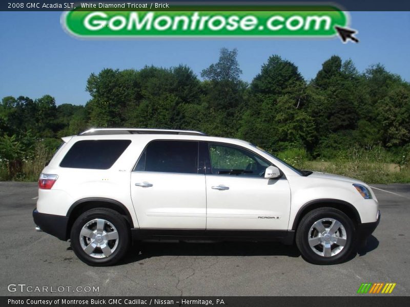 White Diamond Tricoat / Brick 2008 GMC Acadia SLT