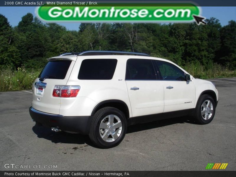 White Diamond Tricoat / Brick 2008 GMC Acadia SLT