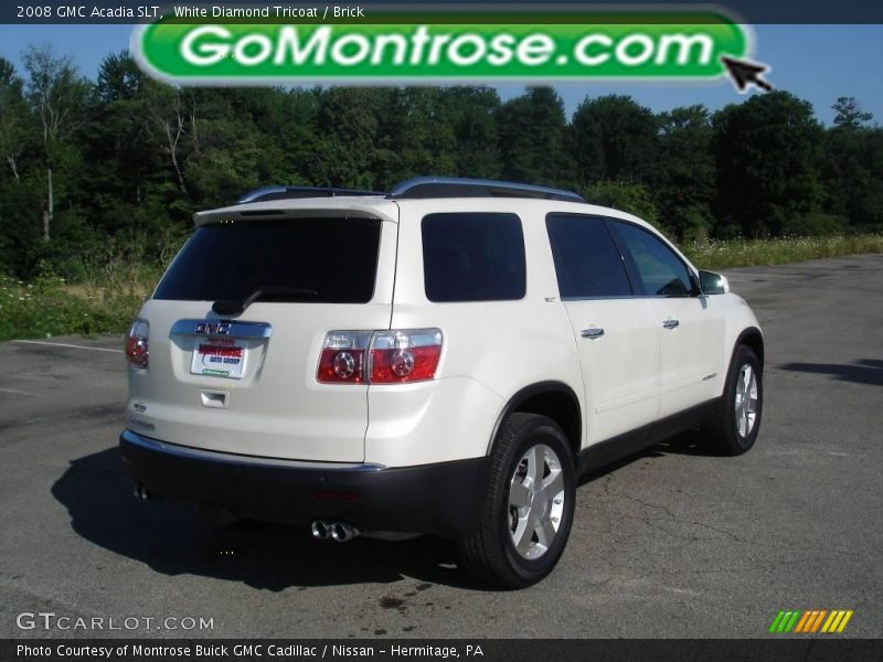 White Diamond Tricoat / Brick 2008 GMC Acadia SLT