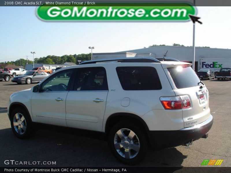 White Diamond Tricoat / Brick 2008 GMC Acadia SLT