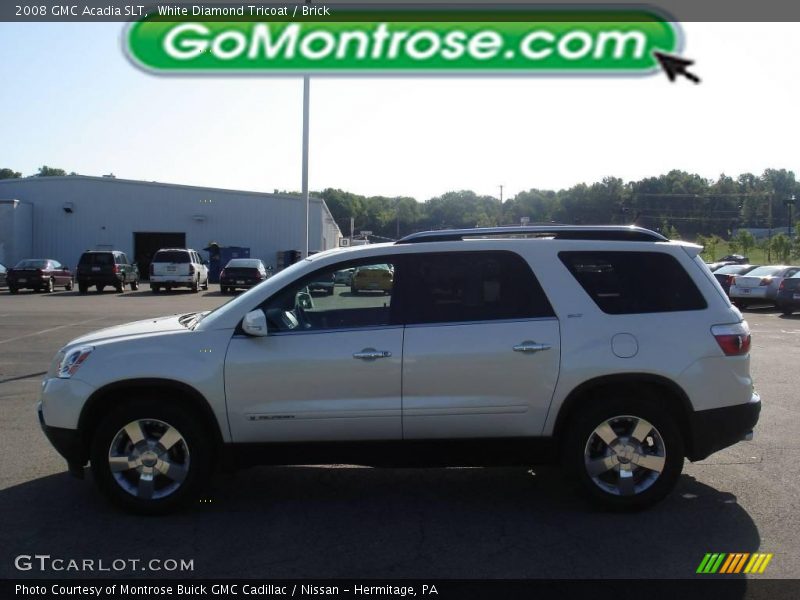 White Diamond Tricoat / Brick 2008 GMC Acadia SLT