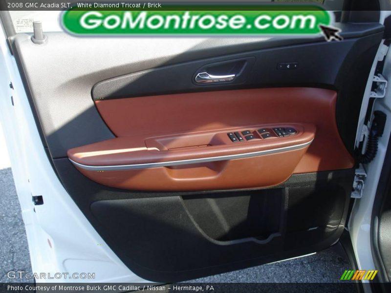 White Diamond Tricoat / Brick 2008 GMC Acadia SLT