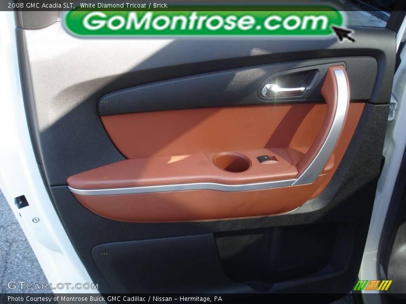 White Diamond Tricoat / Brick 2008 GMC Acadia SLT