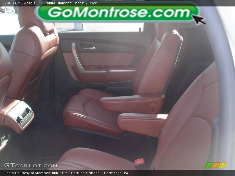 White Diamond Tricoat / Brick 2008 GMC Acadia SLT