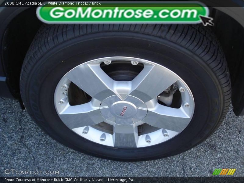 White Diamond Tricoat / Brick 2008 GMC Acadia SLT