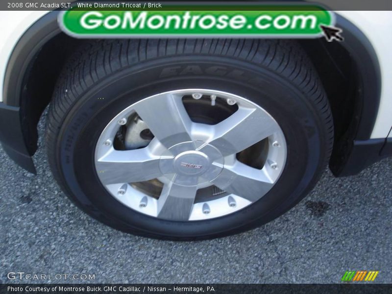 White Diamond Tricoat / Brick 2008 GMC Acadia SLT