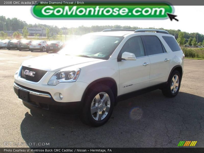 White Diamond Tricoat / Brick 2008 GMC Acadia SLT