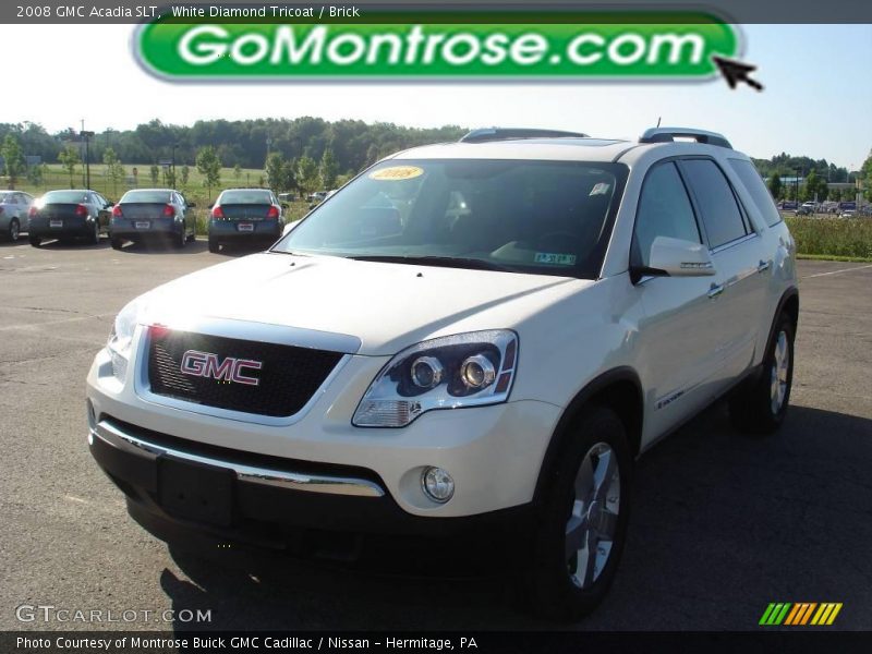White Diamond Tricoat / Brick 2008 GMC Acadia SLT