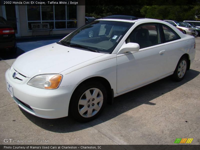 Taffeta White / Beige 2002 Honda Civic EX Coupe
