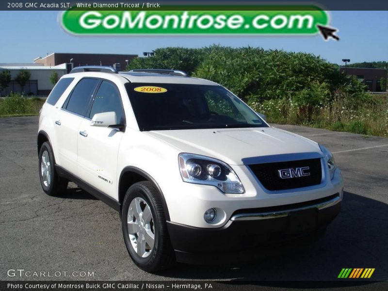 White Diamond Tricoat / Brick 2008 GMC Acadia SLT