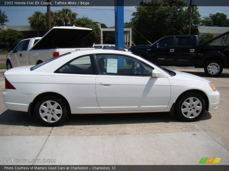 Taffeta White / Beige 2002 Honda Civic EX Coupe