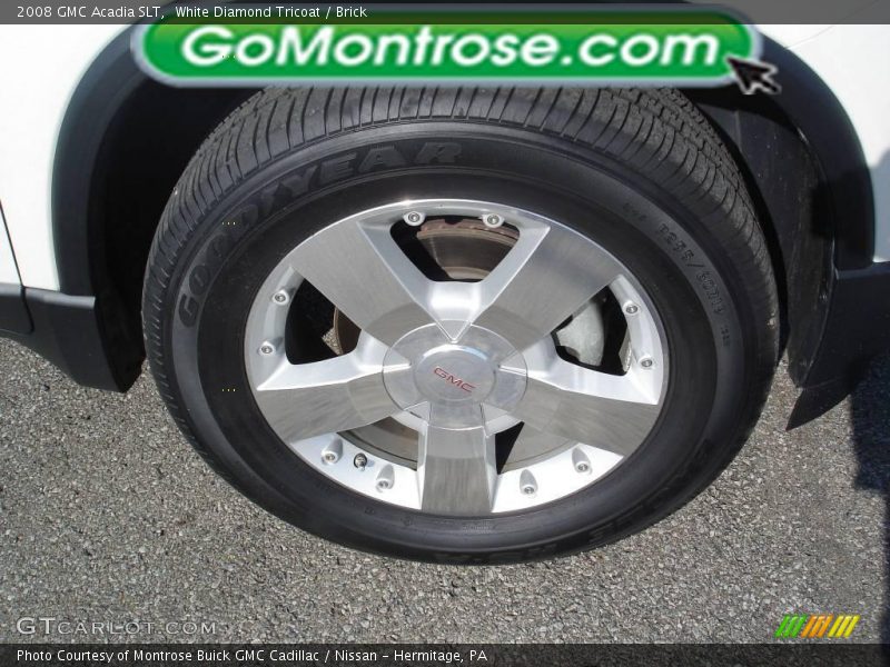White Diamond Tricoat / Brick 2008 GMC Acadia SLT