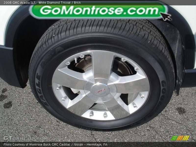 White Diamond Tricoat / Brick 2008 GMC Acadia SLT