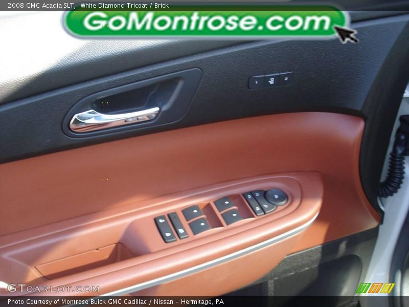White Diamond Tricoat / Brick 2008 GMC Acadia SLT