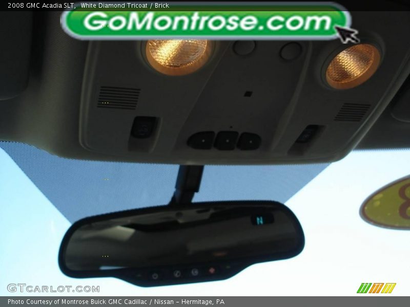 White Diamond Tricoat / Brick 2008 GMC Acadia SLT