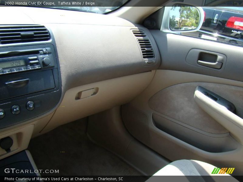 Taffeta White / Beige 2002 Honda Civic EX Coupe