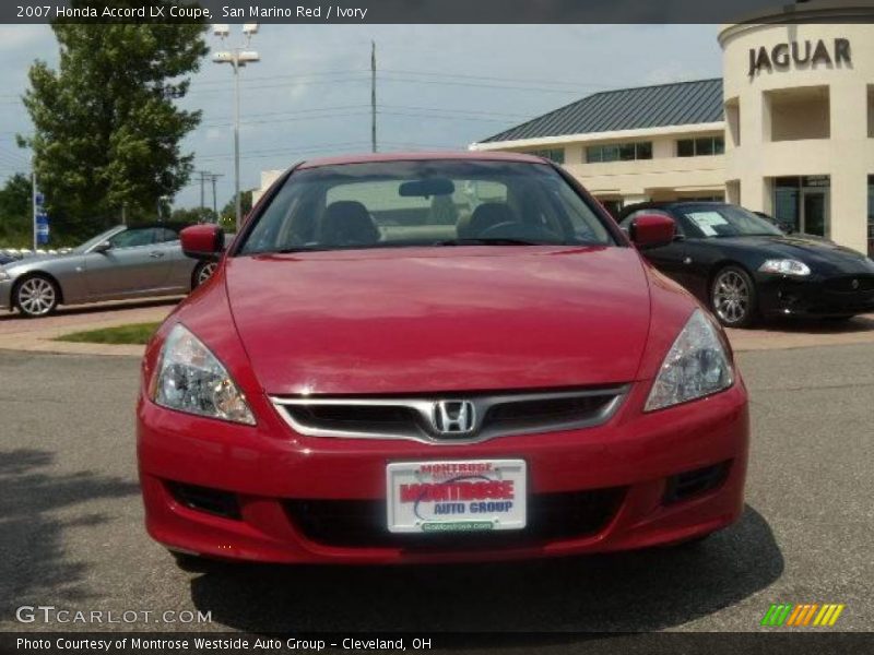 San Marino Red / Ivory 2007 Honda Accord LX Coupe