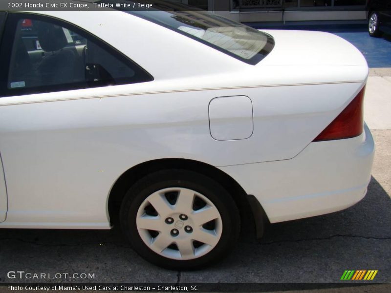 Taffeta White / Beige 2002 Honda Civic EX Coupe